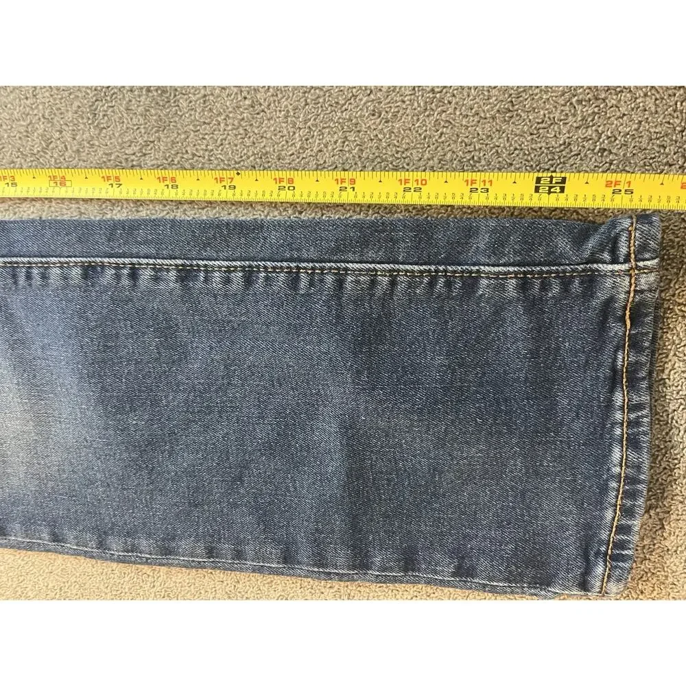 Old Navy Boys Size 12 Straight Jeans Medium Wash Built-In Flex Adjustable Waist